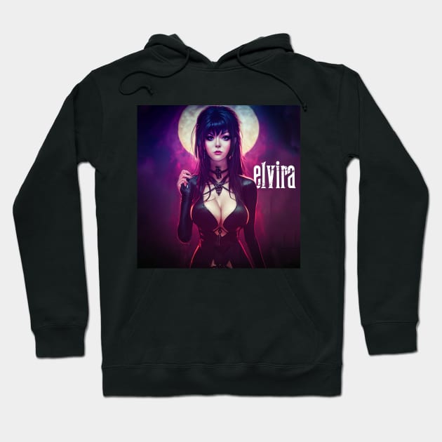 Elvira: Mistress of the Dark Hoodie by Cesar Giovani Imagery